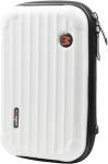 Kaamera reisikohver, &uuml;hilduv Insta360 X4 kaitse&uuml;mbrisega, k&otilde;va kest, veekindel hoiukott Insta 360x4 action-kaamera tarvikutele, valge, kompaktne