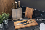 Rockingham Forge Forester Series 7-tolline santoku nuga - roostevabast terasest tera musta oksiidkattega, ergonoomiline puidust k&auml;epide, Jaapani nuga