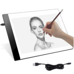 Valgustusega tahvel joonistamiseks, visandamiseks, lugemiseks