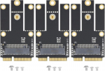 3 tk M.2 Ngff kuni Pci-e traadita v&otilde;rguadapteri kaart, kaasaskantav muundur traadita wifi jaoks, &uuml;hildub bluetooth v&otilde;rgukaardiga 3160ngw 8260ngw Ax200ngw jne.