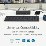 Kensington Sd4781p topelt Usb-c ja Usb-a 4k dokkimisjaam, kuni 100 W toide, 6 Usb-porti ja 2 Hdmi 2.0, valmistatud 53% ulatuses taaskasutatud materjalist, &uuml;hildub Windowsi, Macos-i ja Chromeos-iga (k33603eu)