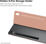 Daorange magnetiline &uuml;mbris samsung galaxy tab s9 fe 10.9 tolli / s9 11 tolli 2023 jaoks, &otilde;huke kerge folio &uuml;mbris peidetud s pen hoidjaga samsung tablet s9 / s9 fe jaoks (rose Gold)