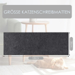 Kassi kraapimismatt, isekleepuv kraapimismatt, kassi seinale ronimis kraapimispuu, kassi kraapimismatt, et v&auml;ltida kassi kriimustusi ning kaitsta vaipu ja seinu (30 x 100 cm)