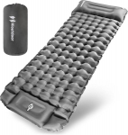 Hioutdoor iset&auml;ituv magamismatt 10 cm, &uuml;likerge t&auml;ispuhutav jalgpumbaga/padjaga matkamatkaks, rannamatkaks, seljakotimatkaks, telgiks, &otilde;hkmadrats, magamismatt, k&auml;mpingmatt