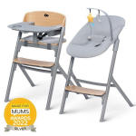 Multifunktsionaalne s&ouml;&ouml;gitool Kinderkraft Livy Wood + lamamistool Calmee Grey