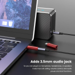 Moswag usb c kuni 3,5 mm k&otilde;rvaklappide adapter, usb c aux adapter k&otilde;rvaklappide pesa heliadapter, tsingisulamist adapter, &uuml;hildub samsung galaxy s23 s22 s21 s20 s10 plus, ultra s21+, pixel 7/6, pad pro 6