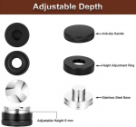 Drlmeio 51 mm kohvi tamper komplekt, espresso kohvi tarvikud, kohvi doseerimisr&otilde;ngas-lehter 51 mm, portafilter tarvikud, wdt t&ouml;&ouml;riist, kohvisegaja, libisemiskindel tamper matt kohvimasinale, kohvipaks