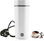 Reisikeetja, 450 ml, 220 V/300 W, v&auml;ike kaasaskantav elektriline veekeetja, kaasaskantav veekeetja, reisi elektriline veekeetja reisimiseks, tee valmistamiseks, vee jaoks (valge)