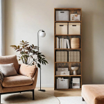 Raamaturiiul, 24 x 60 x 178.5 cm, Pruun