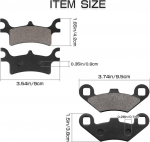 Sollon esi- ja tagapiduriklotsid polaris sportsman 500 600 700 800 450 400 magnum 330 325 scrambler 500 400 trail blazer 250 330 trail boss 330 xpedition 325