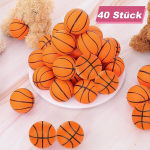 Cptoion 40 mini korvpalli komplekt, 4 cm mini korvpalli stressipallid, v&auml;ikesed korvpalli stressipallid, mini spordipallid, korvpall lastele, koolile, karnevalile, preemiaks, s&uuml;nnip&auml;evaks, peoks, kingituseks