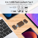Usb c m&auml;lupulk 32 gb usb 3.0 tatmohik 2 in 1 otg m&auml;lupulk 32 gb puidust usb c ja usb 3.0 m&auml;lupulk pliiats usb-m&auml;luseade