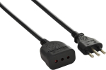 Electraline 46099 pruun pikendusjuhe 3 m isane ja emane v&auml;ike 10 a, kaabli ristl&otilde;ige 3g0,75 mm, 3 m