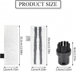 Mikrokiustlapide komplekt, varuosad k&auml;rcher aurupuhastile easyfix sc 2, sc 3, sc 4, sc 5, 3 mikrokiust p&otilde;randalappi + 2 lihvimislappi + 3 k&auml;sitsi otsiku lappi + 3 &uuml;mmargust harja