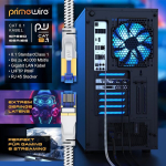 Csl cat.8 v&otilde;rgukaabel, lame, 40 gbit/s, puuvillane &uuml;mbris, lan-kaabel, patch-kaabel, andmekaabel, cat 8 gigabitine rj45 etherneti kaabel, 40 000 mbit/s kiirus, lintkaabel, paigalduskaabel