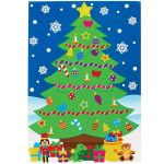 Baker Ross fx351 j&otilde;ulupuu stseeni kleebiste komplekt, 5 kleebist lastele meisterdamiseks, kujundamiseks ja kaunistamiseks