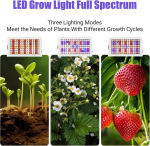 Garqitwan taime lamp led t&auml;isspektriga uv ir ja daisy chain funktsiooniga, led kasvulamp 8/12/16h taimeriga, led t&auml;isspektriga dimmerdatav kasvulamp toataimedele, valge