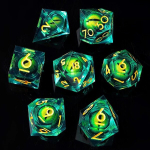 Power Beast Dungeon t&auml;ringukomplekt p&ouml;&ouml;rleva draakonisilmaga, 7 rollim&auml;ngut&auml;ringut, hulktahukate t&auml;ringukomplekt, dungeons and dragons, d&d, dnd, dungeon master