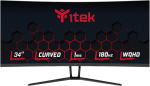 Monitor Itek Ggc monitorid - 34" kumer R1500, Wqhd 3440 x 1440 Ultrawide, Va paneel, 180 Hz, 21:9, 1 ms, 2 x Hdmi, 2 x Dp, Hdr400, Adapt Sync