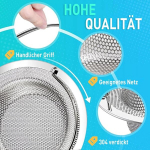 2 tk &auml;ravoolus&otilde;elte komplekt, roostevabast terasest kraanikausis&otilde;el k&auml;epidemega, &auml;ravoolus&otilde;el k&ouml;&ouml;gile, kraanikausis&otilde;el, ummistuste kaitse, k&ouml;&ouml;gi kraanikausi &auml;ravool (11 x 8 x 2 cm)