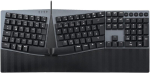 Perixx Periboard-535bl Juhtmega ergonoomiline mehaaniline t&auml;issuuruses klaviatuur - madala profiiliga sinised Clicky l&uuml;litid - programmeeritav funktsioon makroklahvidega - &uuml;hildub Windowsi ja Mac Os X-iga - Uk English
