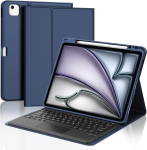 Jademall Klaviatuur Ipad Pro 13 - juhtmevaba klaviatuur puuteplaadiga Ipad Pro 13 M4 2024 jaoks, kaitse&uuml;mbris pliiatsi hoidjaga, Qwertz saksa