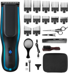 Wahl Self Clip 360 Clipper Kit &ndash; juhtmeta juuksel&otilde;ikusmasin, must, 10 kinnituskammi, usb laadimine, vastupidav aku, koduseks kasutamiseks, pestav l&otilde;ikekomplekt, hea haarduvus, v&auml;ga kerge