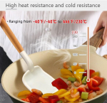 K&ouml;&ouml;gitarvikute komplekt 16 osa silikoonist k&ouml;&ouml;gitarvikute komplekt puidust k&auml;epidemega, kuumakindlad mittenakkuvad k&ouml;&ouml;gin&otilde;ud tangid spaatel lusikakomplekt parimad k&ouml;&ouml;gitarvikud (beige)