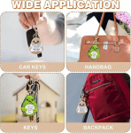 Ticklely kartuli ja avokaado v&otilde;tmehoidjate komplekt, naljakas kootud kartul v&otilde;tmer&otilde;ngaga, minipl&uuml;&uuml;skujud, kingitus s&otilde;brale, positiivsete s&otilde;numitega kaardid, 2 tk, must