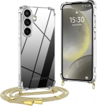 Olephy mobiilikett Samsung Galaxy A55 5g jaoks, kaelakee &uuml;mbris rihmaga, pehme l&auml;bipaistev &uuml;mbris telefonin&ouml;&ouml;riga, p&otilde;rutuskindel kaitse&uuml;mbris