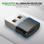 4 x Usb 3.1 Type-c emane Usb male adapter, sobib Samsung Galaxy S24 Ultra 5g A16 A06 A55 A35 A15 A05 A54 A34 A14 A04 A53 A13 A52, Usb-c kuni Usb-a muundur, Typec toiteadapter, must