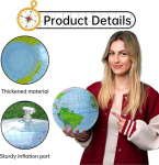 2 veepalli komplekt, t&auml;ispuhutav gloobus, t&auml;ispuhutav veepall, laste veepallid, t&auml;ispuhutav rannajalgpall, t&auml;ispuhutavad pallid, basseinile, ujumispall, rannapall, veepallid 30 cm