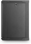 Lms data serverikapp - 6u 450mm s&uuml;gavusega seinale paigaldatav 19" must hoiuriiul arvutiseadmetele kodus, kontoris, serveriruumis eemaldatavate paneelidega, lukustatav esik&uuml;lg
