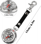 Fangehong kaasaskantav taskukompass matkamiseks, metallist kompassi v&otilde;tmehoidja tsingisulamiga, veekindel, isikup&auml;rastatud kompass soovitud graveeringuga, kingiidee v&auml;ljas&otilde;pradele