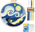 Jsrqt tikkimiskomplekt algajatele "t&auml;histaevas" tr&uuml;kitud tikkimiskomplektid, tikkimiskomplektid t&auml;iskasvanutele, ristpistes tikkimiskomplekt "tee ise", k&auml;sit&ouml;&ouml; ristpistes komplekt "tee ise" kunsti ja k&auml;sit&ouml;&ouml; jaoks