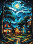 luckyarina Maalimine numbrite j&auml;rgi 30 x 40 cm