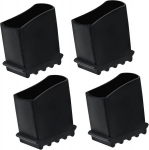 4 x redelijalad 50 x 22 mm puidust redelile kummist jalad redelitele redelijalgade asendusjalad universaalsetele redelitele kodut&ouml;&ouml;listele kokkupandav redel alumiiniumredeli tarvikud (mustad)