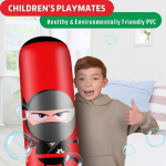 Eivonda laste poksikott, 160 cm, t&auml;ispuhutav ninja poksipall, seisva poksikott koos poksikinnastega poksi, mma, karate, taekwondo harjutamiseks ja laste kogunenud energia v&auml;hendamiseks