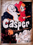 Kustom Art plakatiseeria filmiposter celebrate casper the friendly ghost fantasy brad silberling koomiksitr&uuml;kk vintage stiilis kaetud paberil 40 x 30 cm