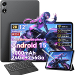 Tahvelarvuti Oscal Pad 100 12" Android 15 2.4G+5G Wifi RAM 36GB ROM 256GB/SD 2TB 9000mAh 16MP+8MP Hall + K1