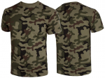 Meeste militaarne T-s&auml;rk 170 g/m&sup2;, Texar, hingav, 100% puuvill, PL Camo / wz.93 kamooflaaž
