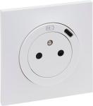 Legrand - neptune elektriline seinakontakt usb-c laadijaga - &uuml;leminek 2p+t classic kontaktile - valge