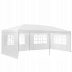 Aiapaviljon seintega Holla Garden, 3 &times; 6 m, valge, 18 m&sup2;