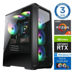 Arvuti INTOP AQUA Ryzen 7 8700F 16GB DDR5 2TB SSD M.2 NVME+2TB RTX5060Ti 8GB WIN11