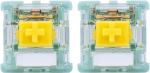 Zjmehty Kutethy X Gateron Jade Series kahe etapiline vedruga mehaanilise klaviatuuri l&uuml;liti Yellow V3 Pro, 3 kontaktiga 55gf lineaarne / eelnevalt m&auml;&auml;ritud / Rgb / Led l&uuml;liti (yellow V3 Pro, 72 t&uuml;kki)