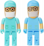 Usb m&auml;lupulk 32 gb doctor, 2 tk usb flash drive pendrive usb m&auml;lupulk valmistatud silikoonist kingitused lastele (32 gb, doctor x 2)