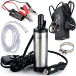 Pump koos voolikuga, sobib k&uuml;tuse, vee, diisli ja &otilde;li jaoks, toide 12V / 230V