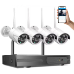 Juhtmevaba valvekomplekt &ndash; 4x HD WiFi kaamerat ja salvesti