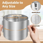 Yswovuo reguleeritav k&otilde;rge koogivorm 20 cm, roostevabast terasest k&uuml;psetusr&otilde;nga l&auml;bim&otilde;&otilde;t 16-30 cm, vastupidavad koogivormid 2 kinnitusklambri ja koogi servakilega, reguleeritav k&uuml;psetusraam &uuml;mmargune k&uuml;psetamiseks