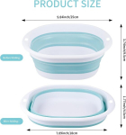 Yzpklhw kokkupandav kraanikauss, 2.7 l kokkupandav pesukaus, kaasaskantav kokkupandav kauss, kokkupandav kauss matkamiseks, kokkupandav pesuvann, ruumis&auml;&auml;stlik pesukaus matkamiseks, k&ouml;&ouml;ki, koju (sinine)